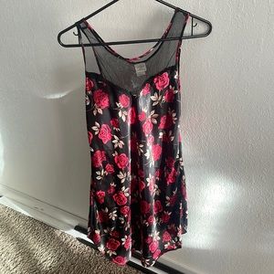 Silk rose dress